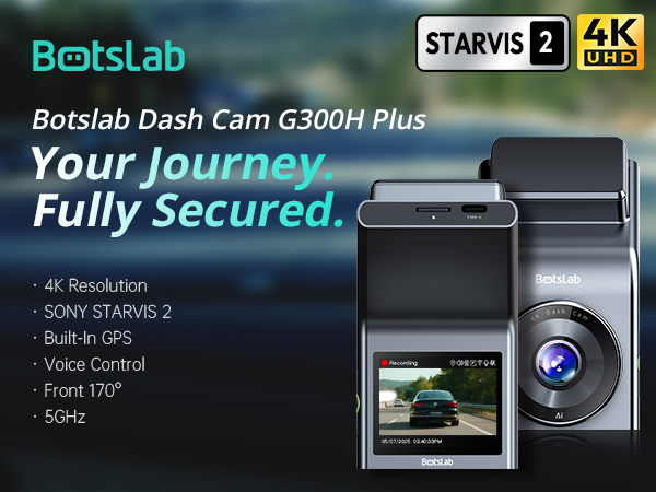 G300H Plus Dash Cam Front