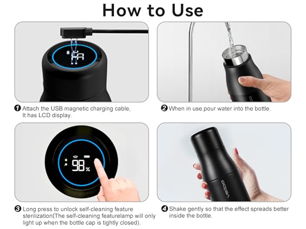 vsitoo travel water bottle