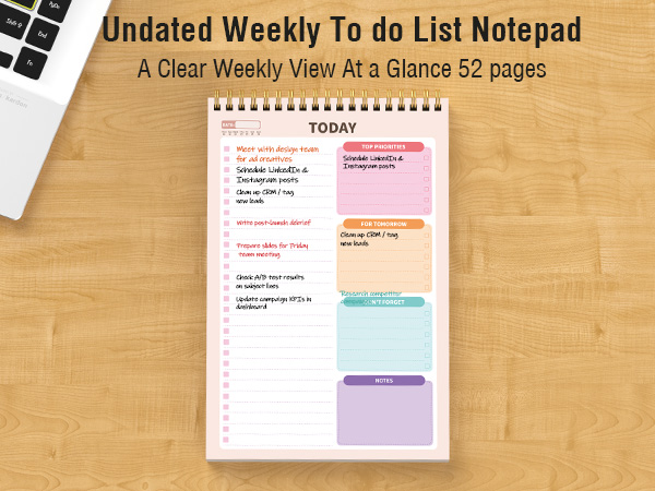 To Do List Notepad