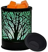 ASAWASA Metal Candle Wax Warmer,Wax Melt Warmer Candle Burner and Wax Melter with 7 Colorful Chan...