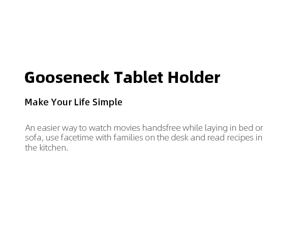 gooseneck ipad tablet holder