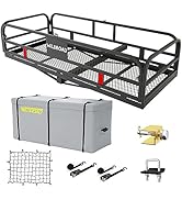 Wildroad 500 Lbs Hitch Cargo Carrier Set, Heavy Duty Cargo Carrier Hitch Mount 60"x24"x14" for 2"...