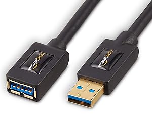 Basics 3.0 A-Male to A-Female USB extension cable connector