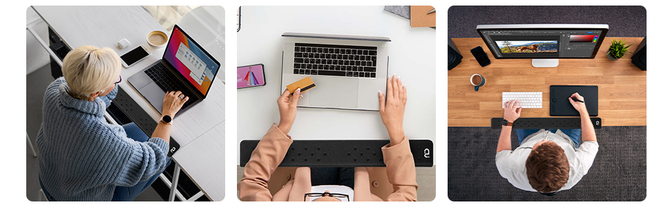 thick edge rest wrist pad long table l shape