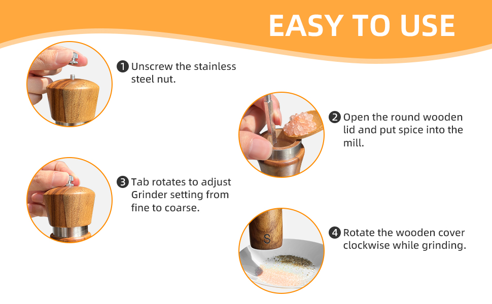 salt shaker and pepper mill