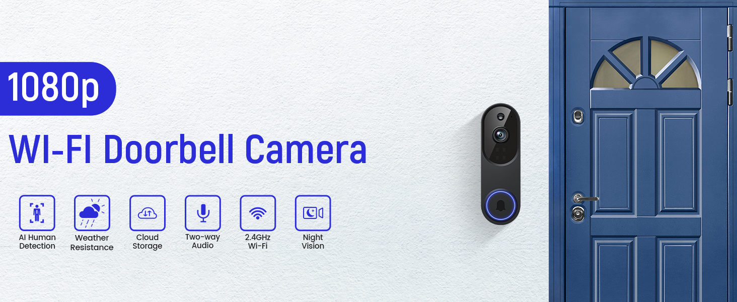 1080P Video Doorbell Camera