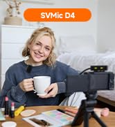 4-Person Wireless Lavalier Microphones Systems for Group Videos &amp; Interviews, Compatible with iPh...