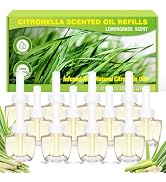 Citronella Plug in Refills, 12 Pack Citronella Scented Oil, Plug In Air Freshener Refills for Ind...