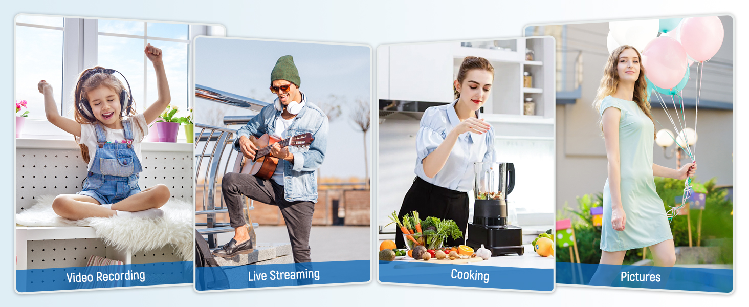 tripod for video rocording live cooking