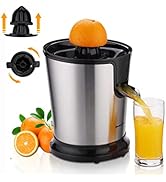 Homeleader Electric Citrus Juicer, Lemon Squeezer with Stainless Steel, Orange Squeezer with Two ...