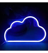 Cloud Neon Sign Lights, LED Neon Light Wall Light Night Lights, Battery or USB Powered Neon Light...