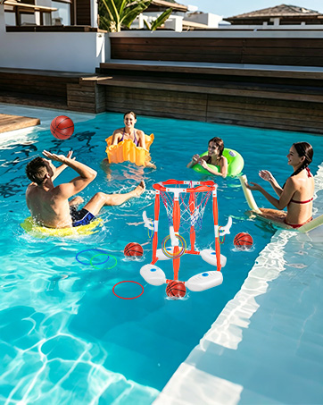 pool basketball hoop