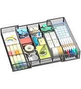ReePlan Expandable Desk Drawer Organizer Tray with 10 Adjustable Compartments, Metal Mesh Office ...
