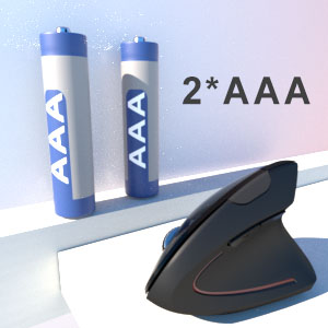 2 AAA batteries