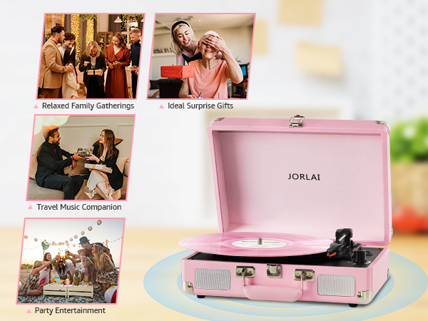 JORLAI Record Player as A Gift