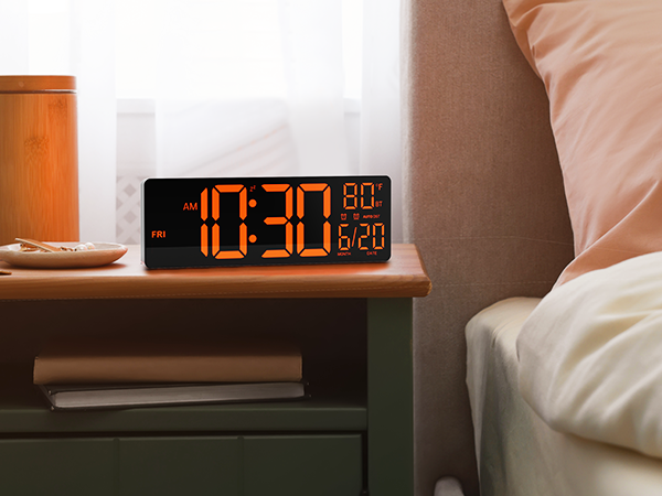 digital clock for living room