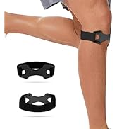 FVVWVV 2 Pack Patella Bands Knee Brace for Women Men, Adjustable Knee Strap Silicone Patellar Ten...