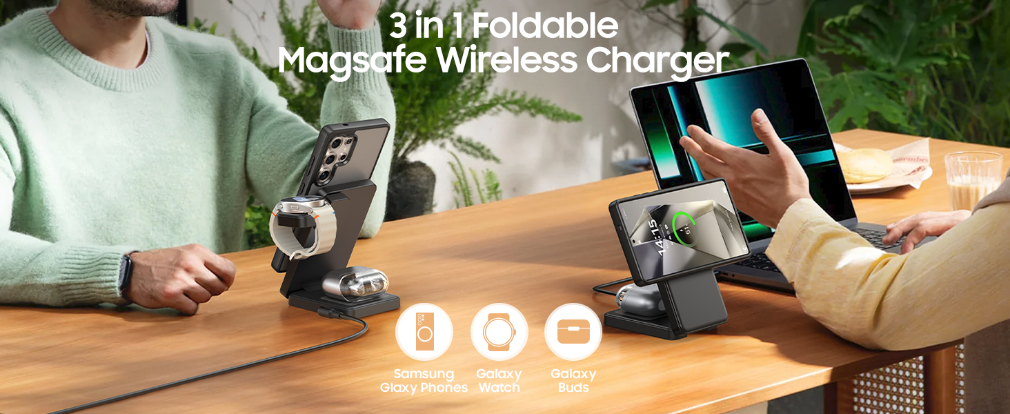 3 in 1 magnetic wireless charger