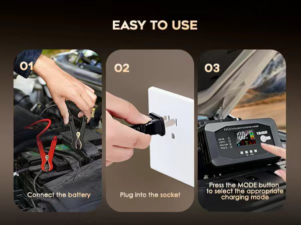  Battery Charger – Automatic Maintainer, Trickle Charger &amp; Desulfator