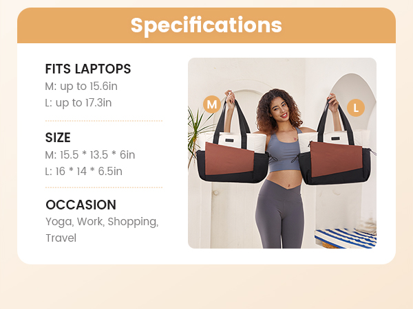 Multiple sizes of laptop bag available for wprk travel sports shopping