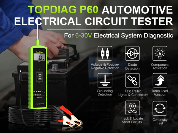 Topdiag P60 Automotive Citcuit Tester
