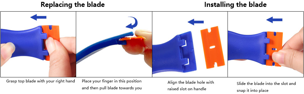 plastic razor blade scraper