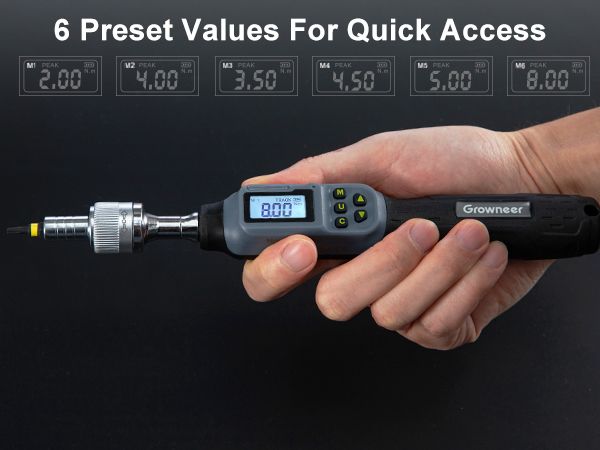 digital inch pound torque screwdriver