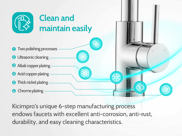 Anti-corrosion kitchen sink faucet