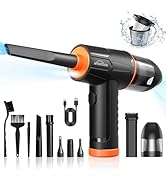 WHATOOK 2-in-1 Computer Vacuum Cleaner:Compressed Air Duster Blower,100000 RPM &amp; 10 Kpa Cordless ...