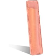 Leather Pen Holder Adjustable Elastic Band Pen Holder with Classic Lock Stitching for Hardcover J...