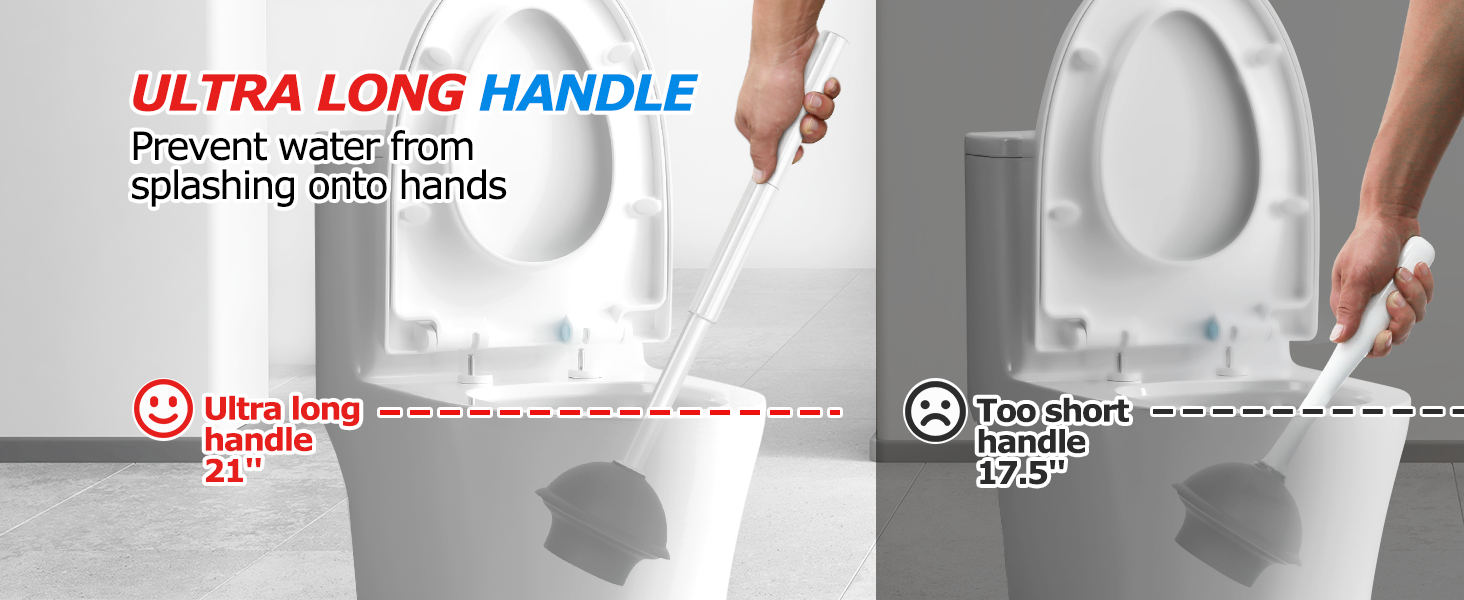 FORASTO 3 in 1 Toilet Brush and Plunger Set