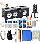 11-in-1 Pool Cue Tip Repair kit, Professional All-in-One pool stick Tip Tool for Shaping, Replace...
