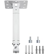 suptek Extended Mini Projector Ceiling Mount Adjustable Wall Mount with Thread Adapters for Proje...