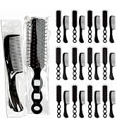 JoseHana Hair Brush and Comb Set, 50 Pcs Bulk for Homeless Individually Wrapped, Lightweight Hair...