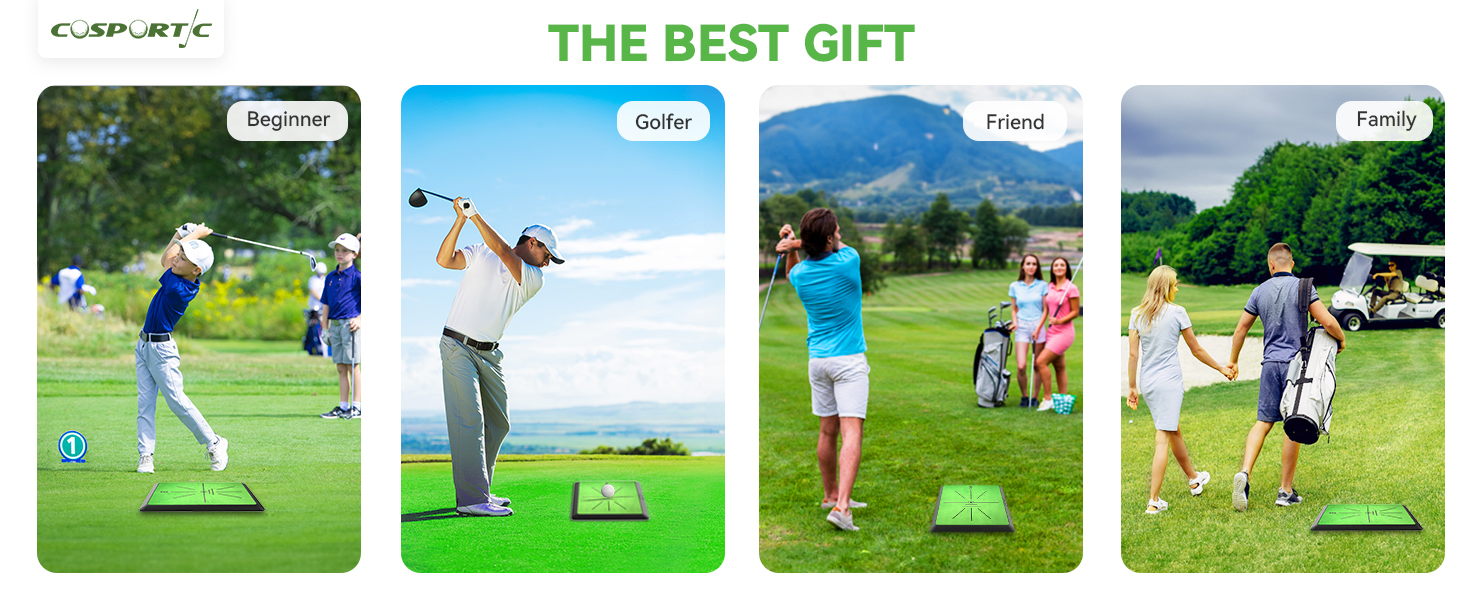 Golf Hitting Mat | Golf Training Mat for Swing | Extra Replaceable Golf Practice Mat