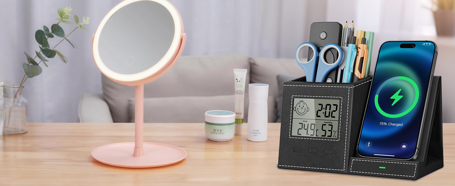 charging station organizer for desk