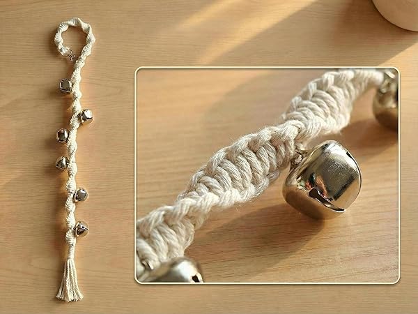 GINIDEAR Durable Macrame Dog Doorbells