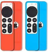[2 Pack] Pinowu Remote Cover Case Compatible with 2021 Apple TV Siri Remote (2nd Generation) - La...