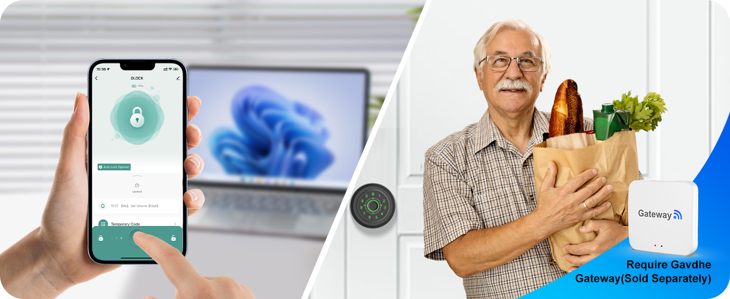 Finge print door lock Remote Unlock