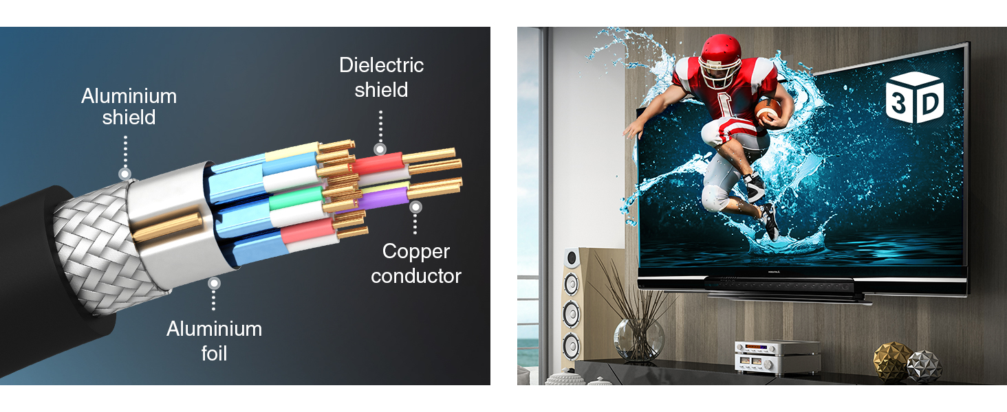 BlueRigger Techflo Zipphy Tersely DTECH Fosmon Proxima Rankie 5m hdmi cable 3m Betron 50 feet hdmi 