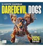 2026 Wall Calendar, Funny Dog Calendar 12 Month Planner - Big Large Wall Calendar for Office, Des...