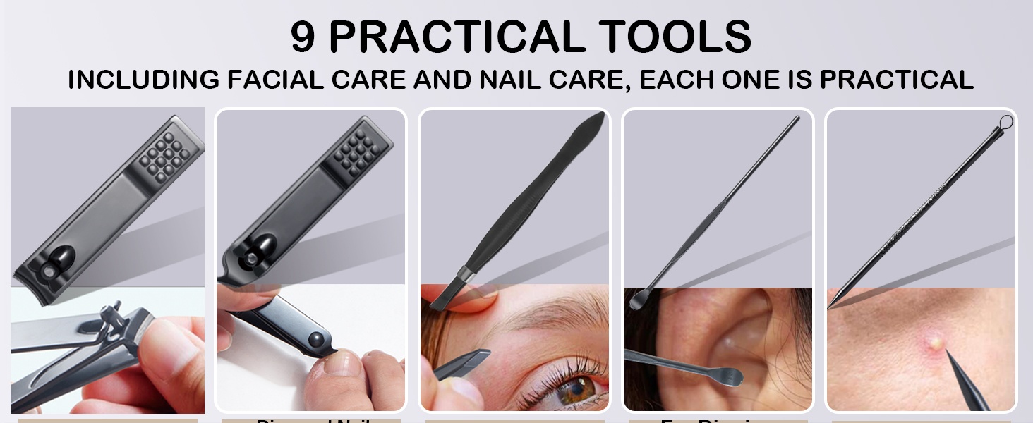 9 pcs manicure set