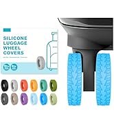 10-Pack Upgrade Silicone Luggage Wheel Protectors Covers for Suitcases – Universal Fit 2-2.4 Inch...