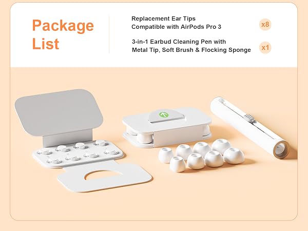 replacement ear tips for airpods pro 3