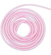 Cable Protector Animal Proof Wire Repair, Pink Cord Protector for Pets Headphone Saver Spiral Cab...