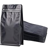 Obsoorth Air tight Coffee Bags with One Way Valve Resealable Aluminum Foil Stand up Smell Proof 2...