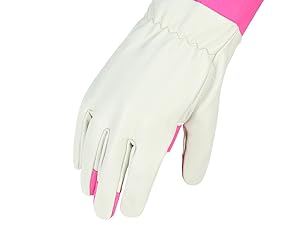Rose Pruning Gardening Gloves for Men &amp;amp; Women, Thornproof Long Gauntlet Gloves, Pigskin Leather