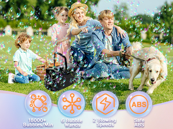 bubble machine for toddlers 1-3 for kids for parties for wedding bubble maker bubble blower