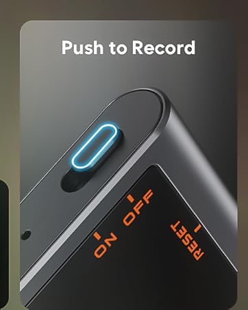 Digital Voice Recorder with AI-Intelligent Triple Noise Reduction