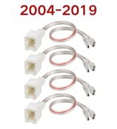 RED WOLF Car Door Speaker Wiring Harness Adapter Connector Plug Compatible with Nissan sentra Alt...